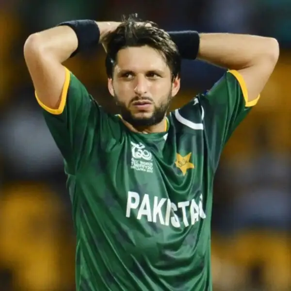 A picture of her father, Shahid Afridi