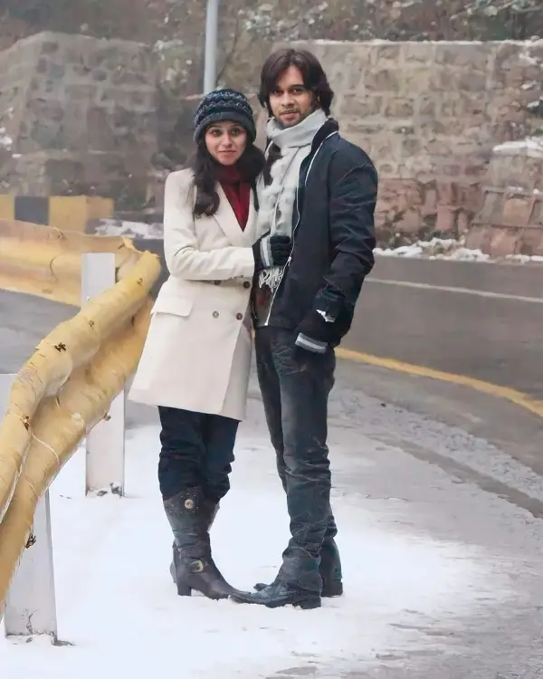 The picture shows Imran Aslam with his wife Sana while on their honeymoon