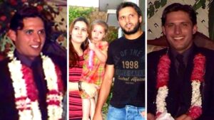 Shahid Afridi Throwback Wedding Pictures with his Wife Nadia Afridi