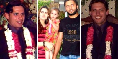 Shahid Afridi Throwback Wedding Pictures with his Wife Nadia Afridi
