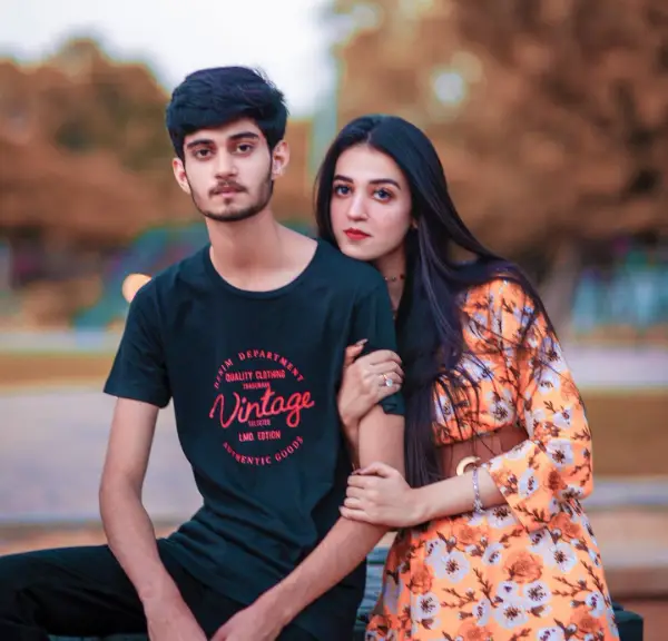 Zarnab with her brother Ahmed
