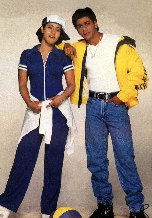 Another picture of Kajol and Shah Rukh Khan from the movie of Kuch Kuch Hota Hai