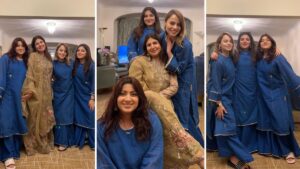 Shagufta Ejaz Family Photos with Daughters on Eid Ul Adha