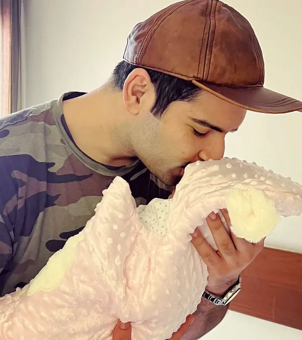 Muneeb Butt with his second daughter MIral