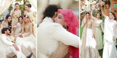 Iqra Kanwal Wedding Pictures with Husband & Sisters