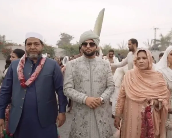 Imam with his parents