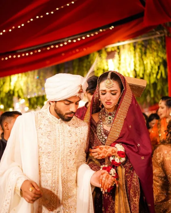 Laraib Khalid Wedding Pics with his wife