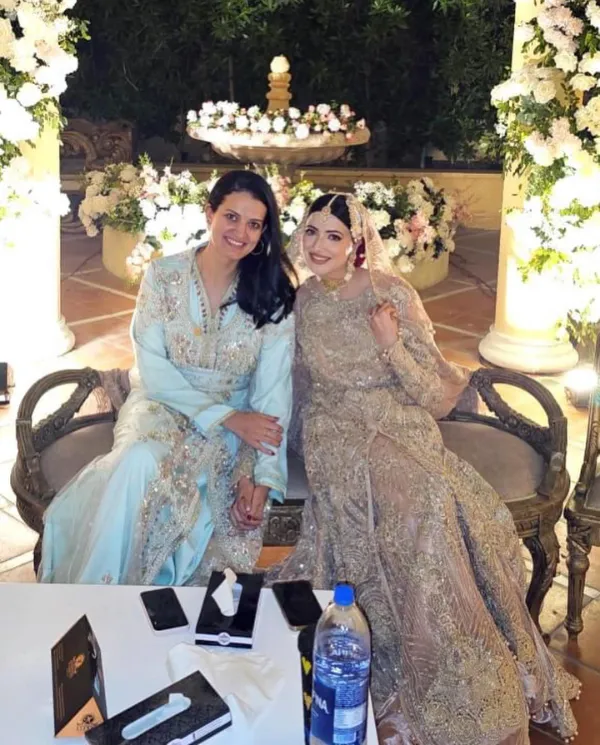 Aymen Saleem with her sister-in-law