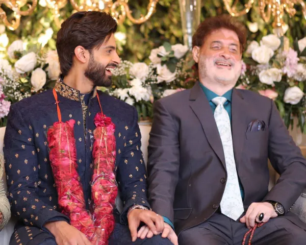 Saad Qureshi with his father