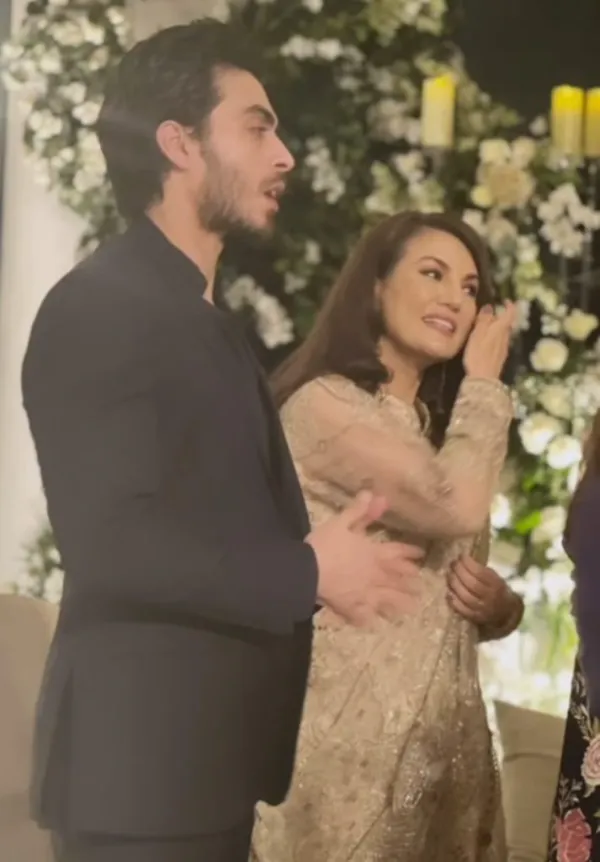 Reham Khan with her husband