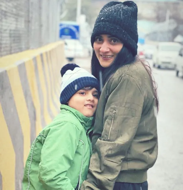 Sana Askari with her son Rayan
