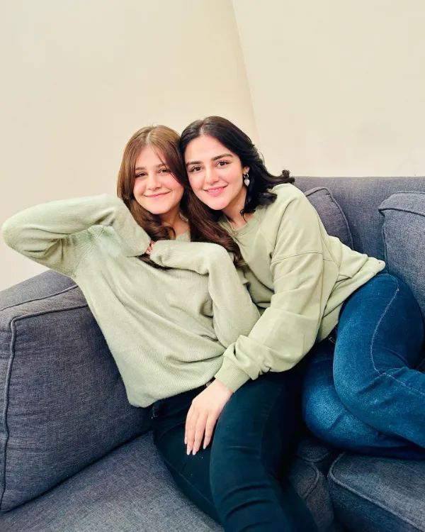 Shazeal Shoukat with her sister