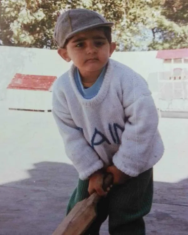 Actor Zain Afzal childhood image