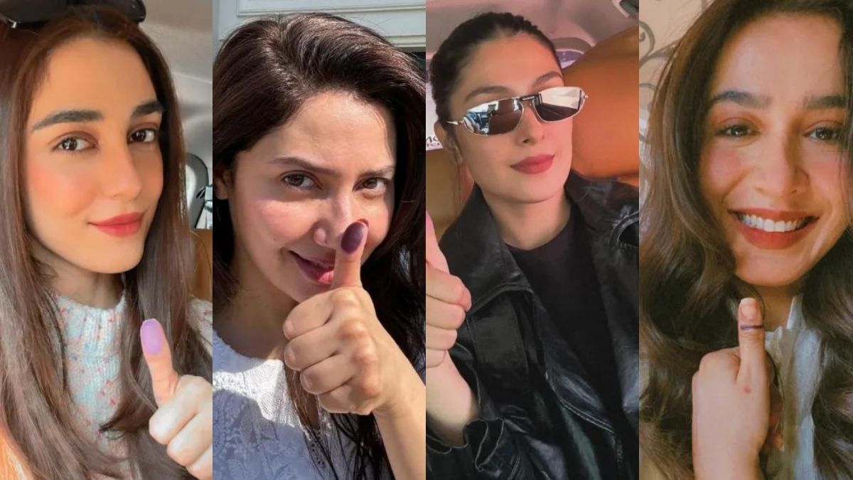 Pakistani Actors: Inking Their Thumbs in the 2024 Election - Exclusive Pics